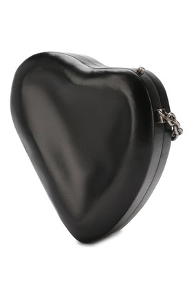 Сумка Smashed Heart Saint Laurent, черного цвета, арт. 564323/09L0D в ЦУМ | Фото №3 Сумка Smashed Heart Saint Laurent черного цвета | Фото №3