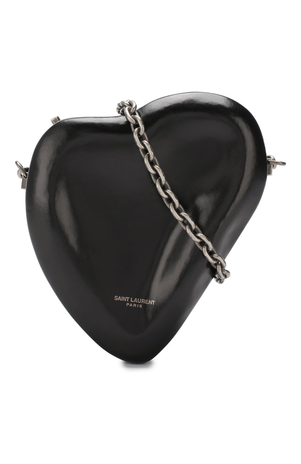 Сумка Smashed Heart Saint Laurent, черного цвета, арт. 564323/09L0D в ЦУМ | Фото №5 Сумка Smashed Heart Saint Laurent черного цвета | Фото №5