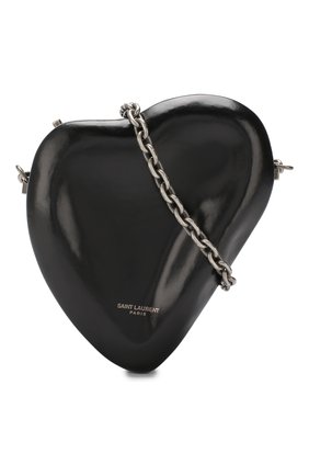 Сумка Smashed Heart Saint Laurent, черного цвета, арт. 564323/09L0D в ЦУМ | Фото №5 Сумка Smashed Heart Saint Laurent черного цвета | Фото №5