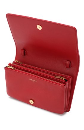 Женская сумка angie SAINT LAURENT красная цвета, арт. 568906/03UD7 купить в ЦУМ | Фото №4 Сумка Angie Saint Laurent красная цвета | Фото №4