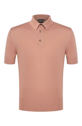 Мужское хлопковое поло TOM FORD темно-бежевого цвета по цене 64050 руб., арт. BSC00/TFKC33 | Фото 1 Мужское хлопковое поло TOM FORD темно-бежевого цвета, арт. BSC00/TFKC33 | Фото 1