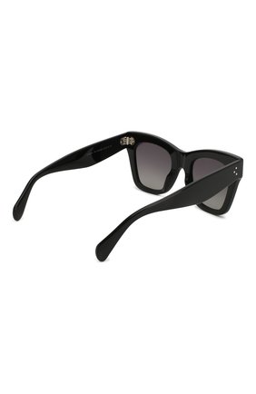 Женские солнцезащитные очки CELINE EYEWEAR черного цвета по цене 33550 руб., арт. CL4004IS 01A | Фото 4 Женские солнцезащитные очки CELINE EYEWEAR черного цвета, арт. CL4004IS 01A | Фото 4
