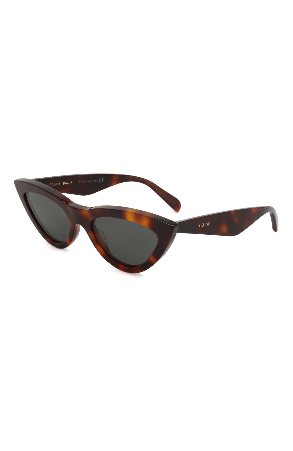 Женские солнцезащитные очки CELINE EYEWEAR коричневого цвета, арт. CL4019IN 53N | Фото 1