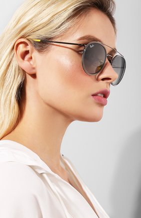 Женские серые солнцезащитные очки Ray-Ban, арт. 3647M-F03071 купить в ЦУМ | Фото №2 Солнцезащитные очки Ray-Ban серые | Фото №2