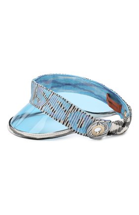 Солнцезащитный козырек Missoni, голубого цвета, арт. MMS00013/BV001G в ЦУМ | Фото №2 Солнцезащитный козырек Missoni голубого цвета | Фото №2