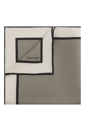 Мужской шелковый платок TOM FORD серого цвета по цене 12950 руб., арт. 5TF90/TF312 | Фото 1 Мужской шелковый платок TOM FORD серого цвета, арт. 5TF90/TF312 | Фото 1