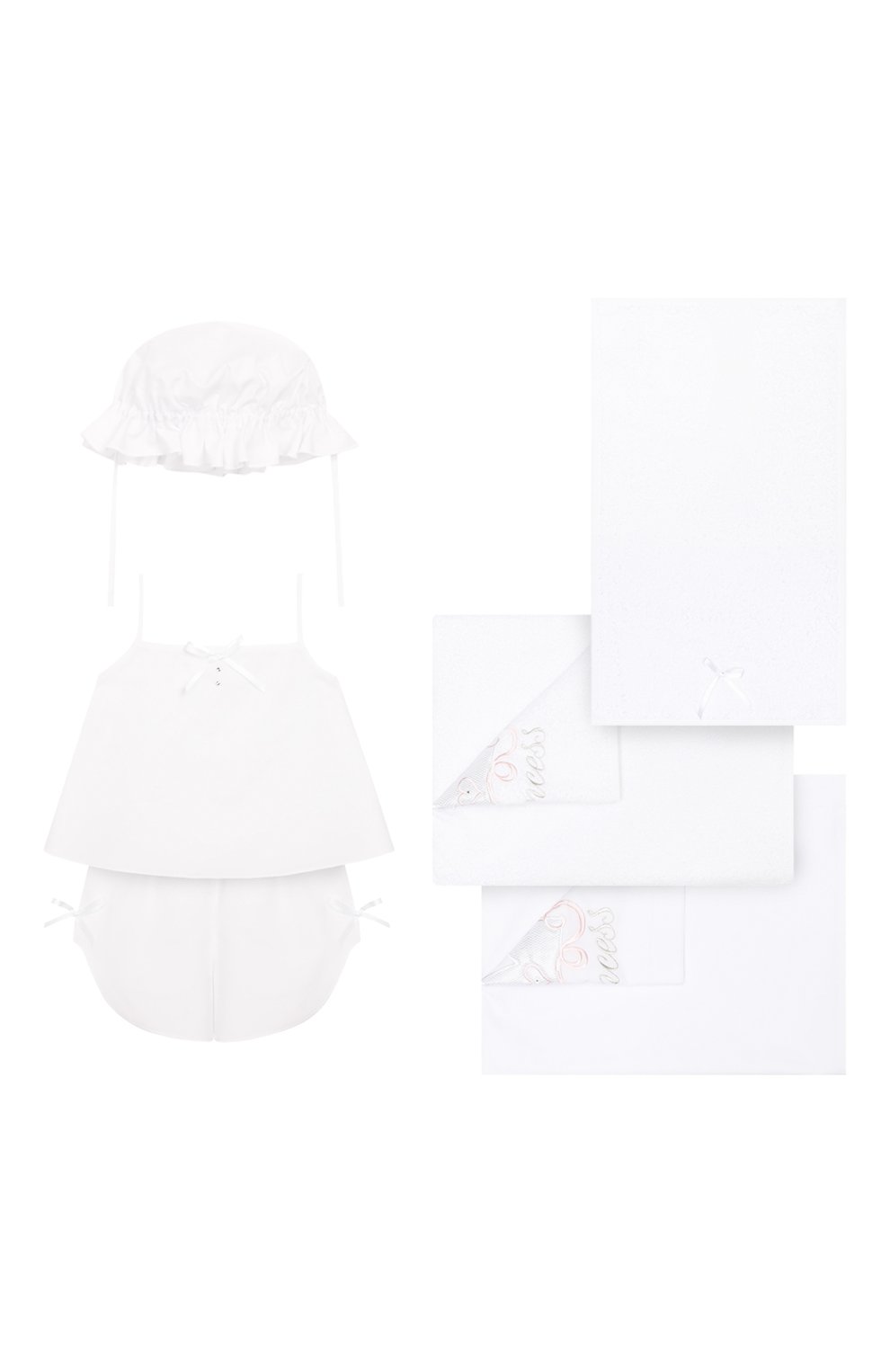 Детского комплект из 6-ти предметов ANGEL WINGS белого цвета, арт. EXC1388 | Фото 1