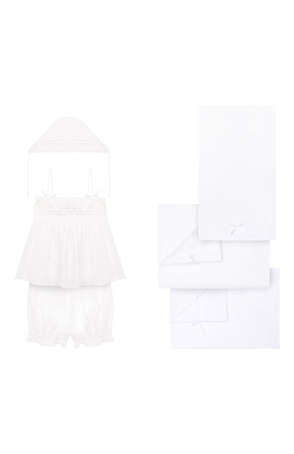 Детского комплект из 6-ти предметов ANGEL WINGS белого цвета, арт. LUX1396 | Фото 1