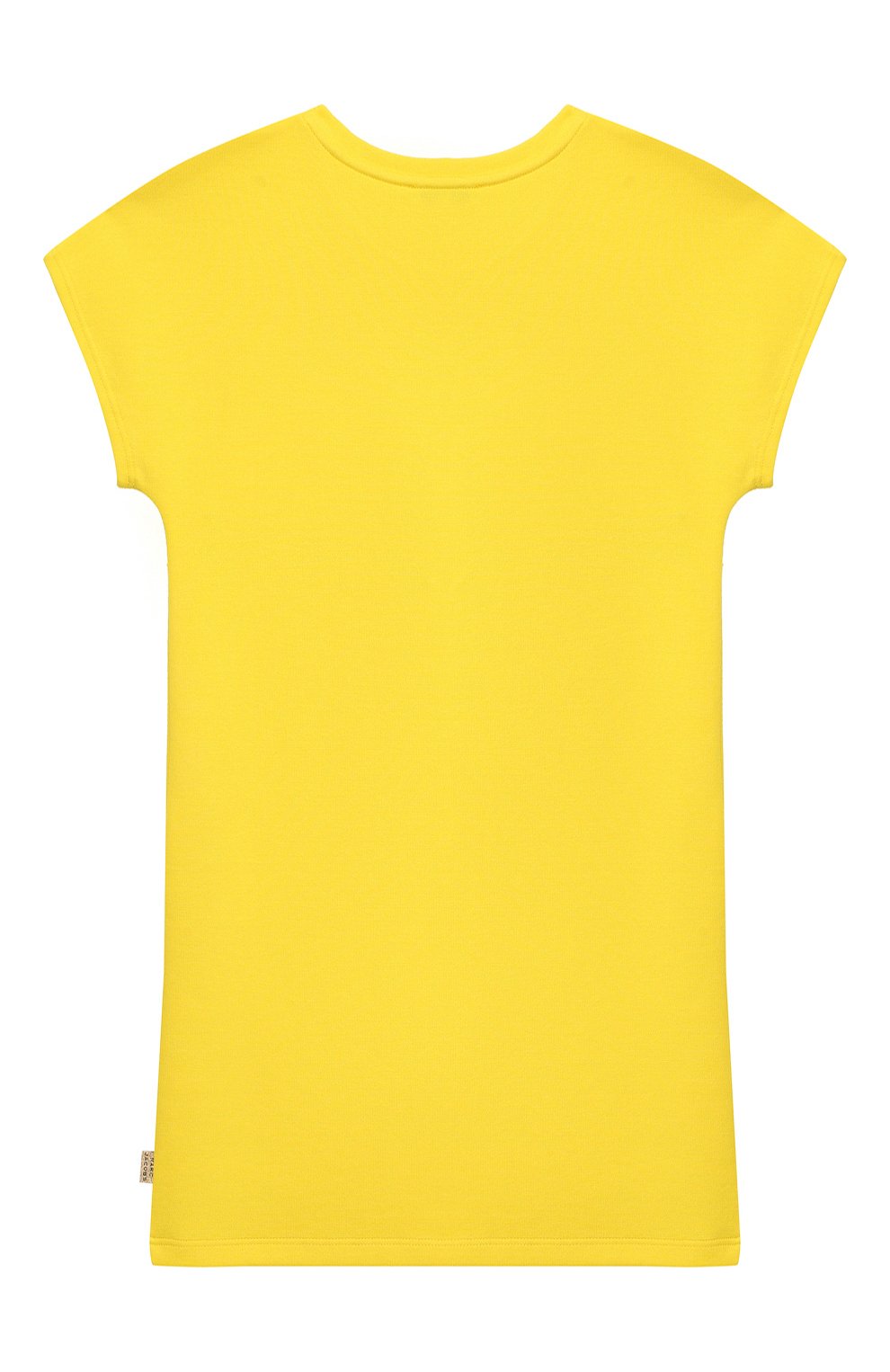 Детское мини-платье MARC JACOBS (THE) желтого цвета, арт. W12267/2A-5A | Фото 2 (Рукава: Короткие; Материал внешний: Синтетический материал, Хлопок, Вискоза; Материал подклада: Синтетический материал, Хлопок; Девочки Кросс-КТ: Платье-одежда; Статус проверки: Проверена категория)