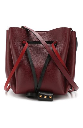 Женская сумка valentino garavani go logo VALENTINO бордовая цвета, арт. RW0B0E17/RUG купить в ЦУМ | Фото №6 Сумка Valentino Garavani Go Logo Valentino бордовая цвета | Фото №6