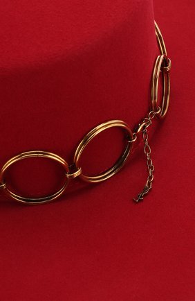 Фетровая шляпа Saint Laurent, красного цвета, арт. 571973/3YA58 в ЦУМ | Фото №3 Фетровая шляпа Saint Laurent красного цвета | Фото №3