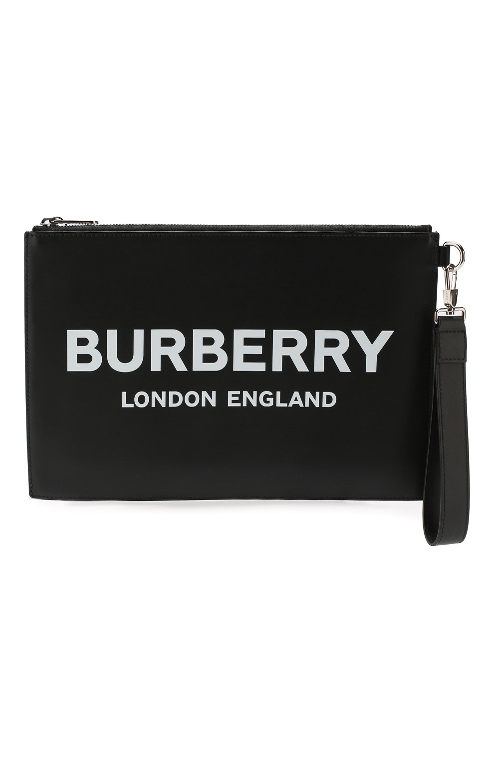 Мужская кожаный клатч BURBERRY черного цвета, арт. 8009214 | Фото 1 (Размер: medium; Материал: Натуральная кожа; Статус проверки: Проверено, Проверена категория)