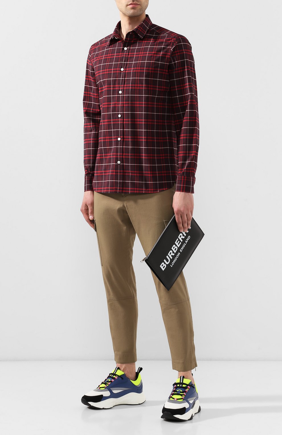 Мужская кожаный клатч BURBERRY черного цвета, арт. 8009214 | Фото 2 (Размер: medium; Материал: Натуральная кожа; Статус проверки: Проверено, Проверена категория)