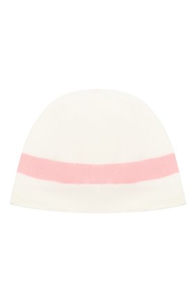 Детского хлопковая шапка BABY T розового цвета, арт. 19PE114CU | Фото 2 (Материал: Хлопок, Текстиль; Статус проверки: Проверена категория)