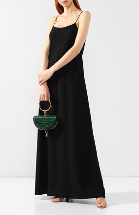 Женская сумка nile minaudière CHLOÉ зеленая цвета, арт. CHC19SS302A87 купить в ЦУМ | Фото №2 Сумка Nile Minaudière Chloé зеленая цвета | Фото №2