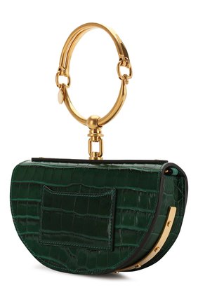 Женская сумка nile minaudière CHLOÉ зеленая цвета, арт. CHC19SS302A87 купить в ЦУМ | Фото №3 Сумка Nile Minaudière Chloé зеленая цвета | Фото №3