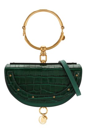 Женская сумка nile minaudière CHLOÉ зеленая цвета, арт. CHC19SS302A87 купить в ЦУМ | Фото №6 Сумка Nile Minaudière Chloé зеленая цвета | Фото №6