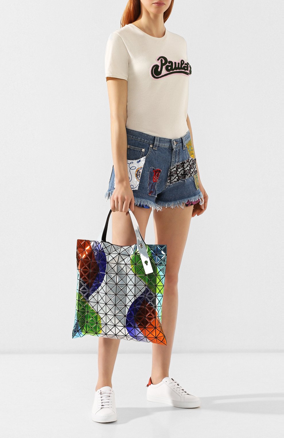 Женская сумка-тоут prism BAO BAO ISSEY MIYAKE разноцветная цвета, арт. BB96-AG143 купить в ЦУМ | Фото №2 Сумка-тоут Prism Bao Bao ISSEY MIYAKE разноцветная цвета | Фото №2