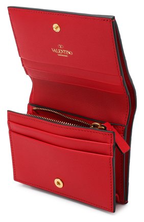 Кожаное портмоне Valentino Garavani Valentino, красного цвета, арт. SW2P0P39/XWQ в ЦУМ | Фото №3 Кожаное портмоне Valentino Garavani Valentino красного цвета | Фото №3