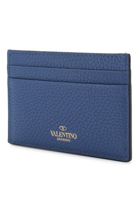 Кожаный футляр для кредитных карт Valentino Garavani Valentino, синего цвета, арт. SW2P0486/VSH в ЦУМ | Фото №2 Кожаный футляр для кредитных карт Valentino Garavani Valentino синего цвета | Фото №2