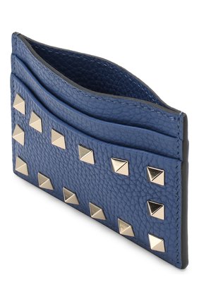 Кожаный футляр для кредитных карт Valentino Garavani Valentino, синего цвета, арт. SW2P0486/VSH в ЦУМ | Фото №3 Кожаный футляр для кредитных карт Valentino Garavani Valentino синего цвета | Фото №3