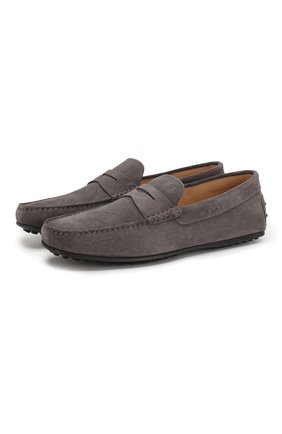 Мужские замшевые мокасины TOD’S темно-серого цвета по цене 37450 руб., арт. XXM0LR00011RE0 | Фото 1 Мужские замшевые мокасины TOD’S темно-серого цвета, арт. XXM0LR00011RE0 | Фото 1 (Материал внутренний: Натуральная кожа; Стили: Кэжуэл; Материал внешний: Замша)