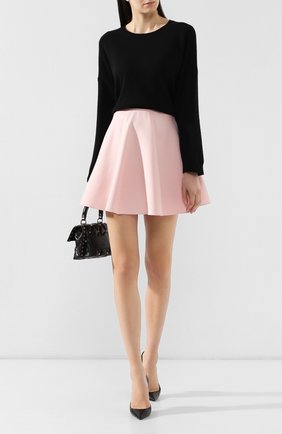 Женская розовая юбка из смеси шерсти и шелка Valentino, арт. SB3RA5051CF купить в ЦУМ | Фото №2 Юбка из смеси шерсти и шелка Valentino розовая | Фото №2