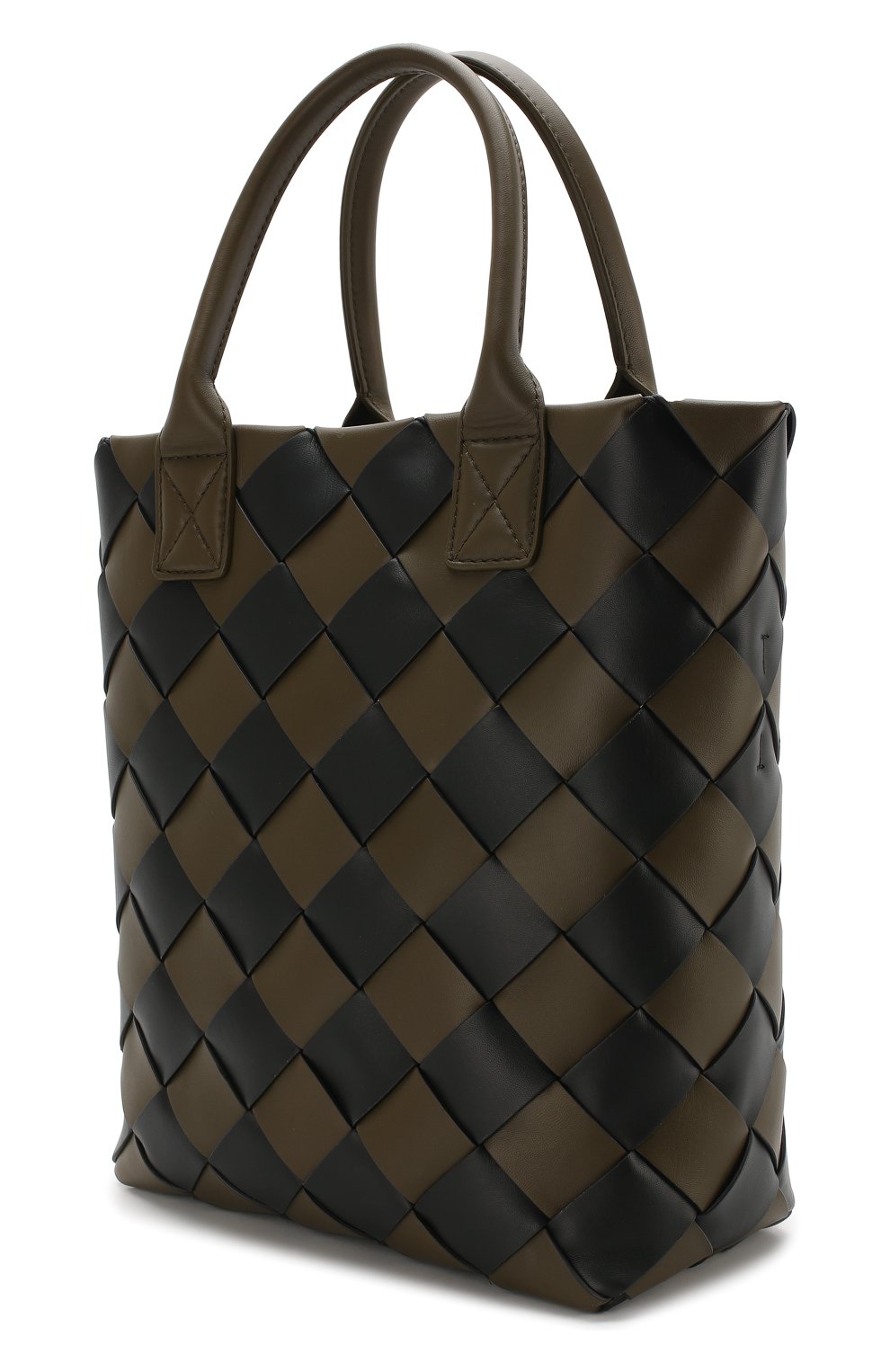 Женская сумка maxi cabat 30 BOTTEGA VENETA зеленая цвета, арт. 570800/VMAA0 купить в ЦУМ | Фото №3 Сумка Maxi Cabat 30 Bottega Veneta зеленая цвета | Фото №3