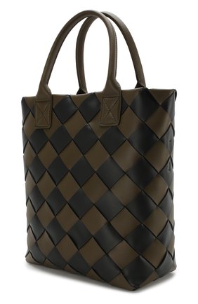 Женская сумка maxi cabat 30 BOTTEGA VENETA зеленая цвета, арт. 570800/VMAA0 купить в ЦУМ | Фото №3 Сумка Maxi Cabat 30 Bottega Veneta зеленая цвета | Фото №3