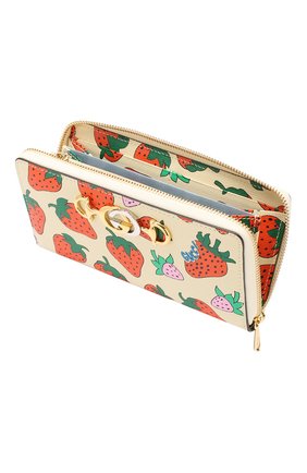 Кожаный кошелек Gucci Zumi Gucci, кремвого цвета, арт. 570661/08PAX в ЦУМ | Фото №3 Кожаный кошелек Gucci Zumi Gucci кремвого цвета | Фото №3
