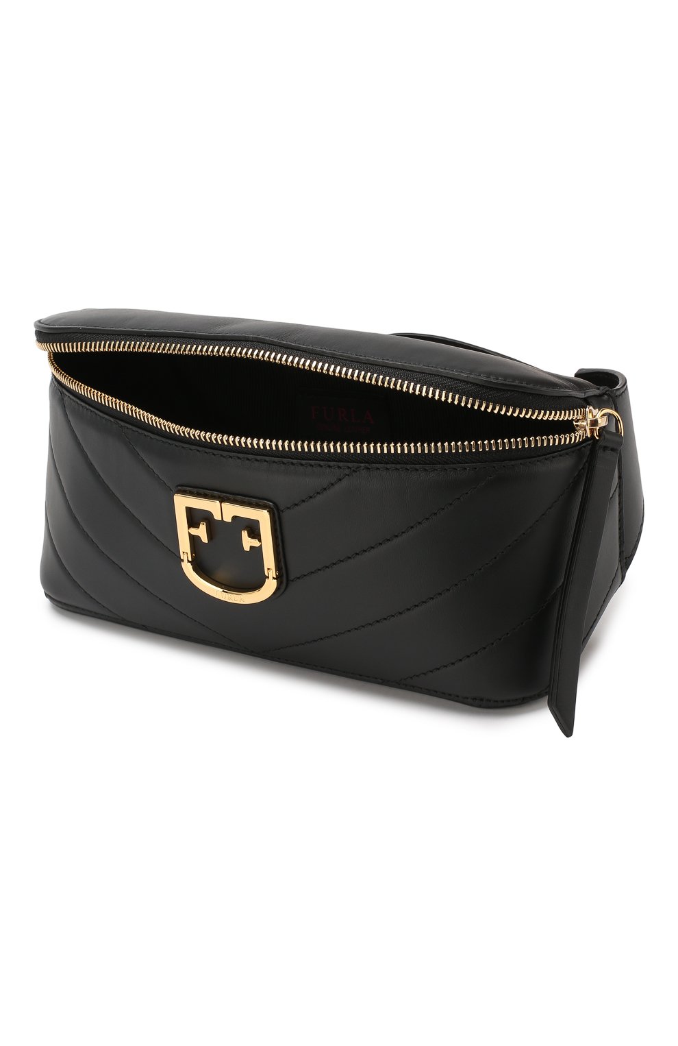 Женская черная поясная сумка isola Furla, арт. BVQ1/O00 купить в ЦУМ | Фото №4 Поясная сумка Isola Furla черная | Фото №4