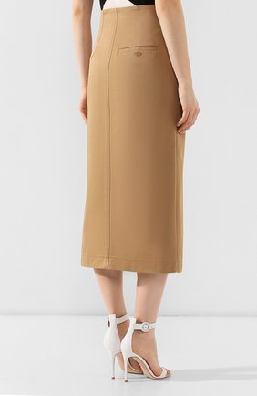 Женская бежевая хлопковая юбка Givenchy, арт. BW408X11UD купить в ЦУМ | Фото №4 Хлопковая юбка Givenchy бежевая | Фото №4
