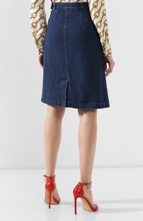 Женская синяя джинсовая юбка Gucci, арт. 562902/XDAJV купить в ЦУМ | Фото №4 Джинсовая юбка Gucci синяя | Фото №4