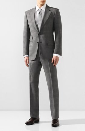 Мужская хлопковая рубашка TOM FORD белого цвета по цене 36250 руб., арт. 8FT00094C1JE | Фото 2 Мужская хлопковая рубашка TOM FORD белого цвета, арт. 8FT00094C1JE | Фото 2