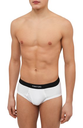 Мужские хлопковые хипсы TOM FORD белого цвета по цене 5140 руб., арт. T4LC10040 | Фото 2 Мужские хлопковые хипсы TOM FORD белого цвета, арт. T4LC10040 | Фото 2