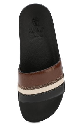 Женские черные резиновые шлепанцы Brunello Cucinelli, арт. MZSCG1423 купить в ЦУМ | Фото №5 Резиновые шлепанцы Brunello Cucinelli черные | Фото №5
