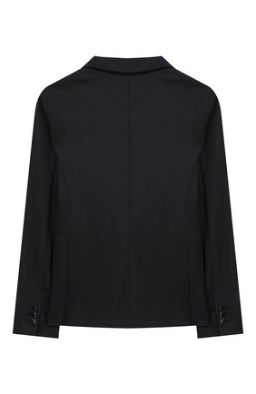 Детский пиджак на двух пуговицах EMPORIO ARMANI синего цвета по цене 19350 руб., арт. 6G4G01/4N38Z | Фото 2 Детский пиджак на двух пуговицах EMPORIO ARMANI синего цвета, арт. 6G4G01/4N38Z | Фото 2
