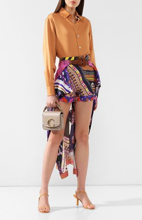 Женские фуксия шелковые шорты Chloé, арт. CHC19USH03331 купить в ЦУМ | Фото №2 Шелковые шорты Chloé фуксия | Фото №2