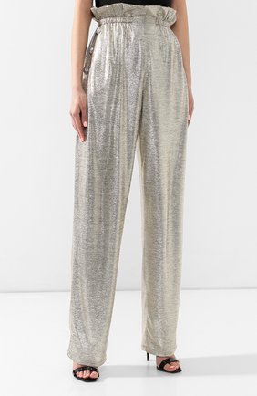 Женские золотые брюки Balmain, арт. RF05390/X153 купить в ЦУМ | Фото №3 Брюки Balmain золотые | Фото №3