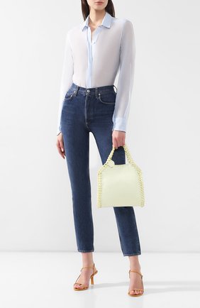 Женская сумка-тоут falabella candy mini STELLA MCCARTNEY желтая цвета, арт. 371223/W8476 купить в ЦУМ | Фото №2 Сумка-тоут Falabella Candy mini Stella McCartney желтая цвета | Фото №2