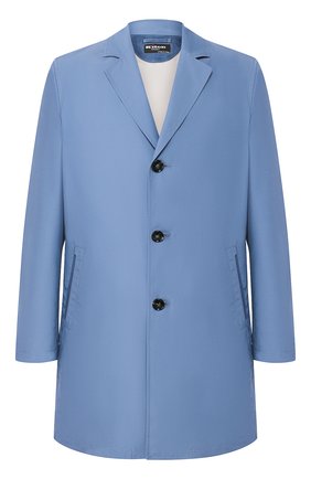 Мужской плащ KITON голубого цвета по цене 471000 руб., арт. UW0556V08R57 | Фото 1 Мужской плащ KITON голубого цвета, арт. UW0556V08R57 | Фото 1 (Статус проверки: Проверена категория; Длина (верхняя одежда): До середины бедра; Материал внешний: Шерсть, Синтетический материал; Рукава: Длинные; Мужское Кросс-КТ: Верхняя одежда, Плащ-верхняя одежда; Стили: Классический)