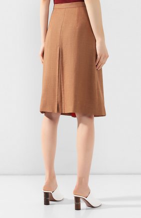 Женская светло-коричневая юбка Burberry, арт. 4560275 купить в ЦУМ | Фото №4 Юбка Burberry светло-коричневая | Фото №4