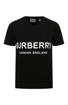Женская хлопковая футболка BURBERRY черного цвета по цене 28000 руб., арт. 8011651 | Фото 1 Женская хлопковая футболка BURBERRY черного цвета, арт. 8011651 | Фото 1