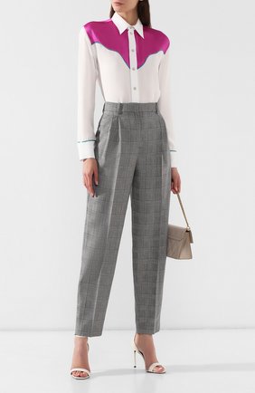 Женские серые шерстяные брюки Givenchy, арт. BW509P11F0 купить в ЦУМ | Фото №2 Шерстяные брюки Givenchy серые | Фото №2