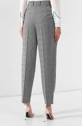 Женские серые шерстяные брюки Givenchy, арт. BW509P11F0 купить в ЦУМ | Фото №4 Шерстяные брюки Givenchy серые | Фото №4