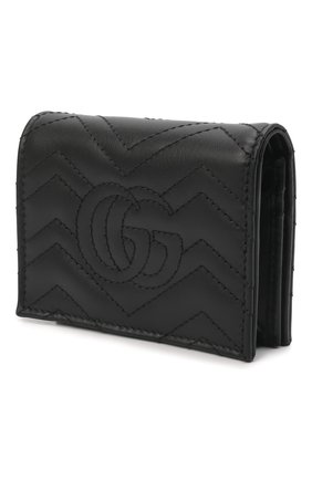 Женские кожаное портмоне gg marmon GUCCI черного цвета по цене 32200 руб., арт. 466492/DTD1T | Фото 2 Женские кожаное портмоне gg marmon GUCCI черного цвета, арт. 466492/DTD1T | Фото 2