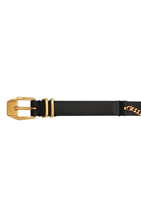 Женский черный кожаный ремень Versace, арт. DCDG901/DV3T купить в ЦУМ | Фото №3 Кожаный ремень Versace черный | Фото №3