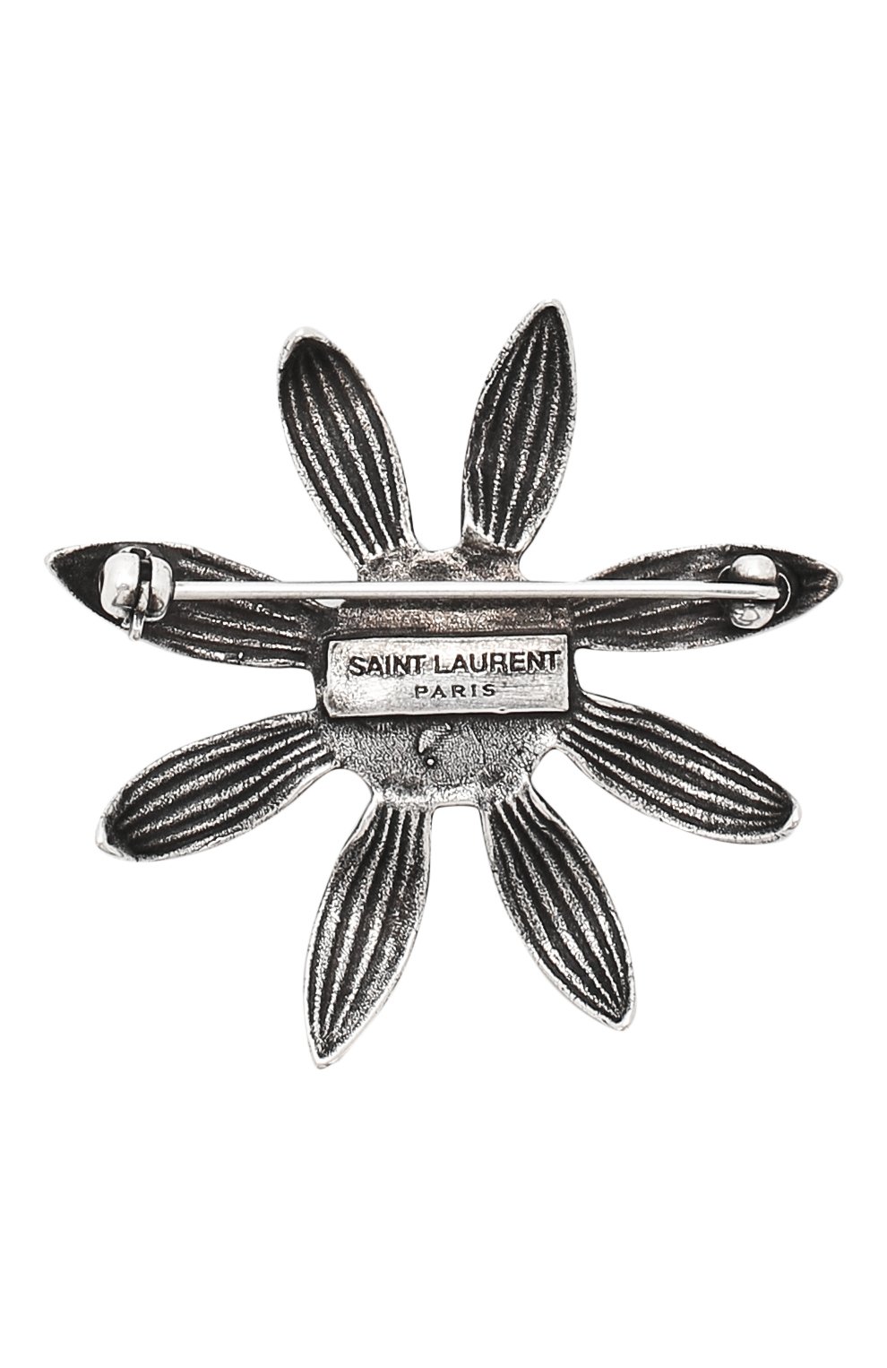 Женская серебряная брошь Saint Laurent, арт. 555906/Y1500 купить в ЦУМ | Фото №2 Брошь Saint Laurent серебряная | Фото №2