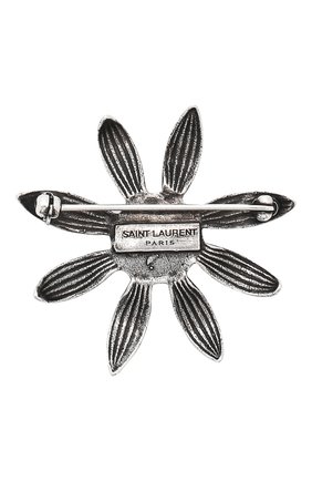 Женская серебряная брошь Saint Laurent, арт. 555906/Y1500 купить в ЦУМ | Фото №2 Брошь Saint Laurent серебряная | Фото №2