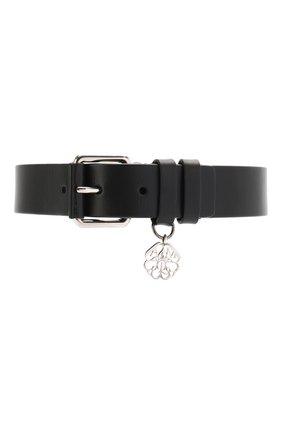 Женское черное кожаный чокер Alexander McQueen, арт. 569629/0G40Y купить в ЦУМ | Фото №2 Кожаный чокер Alexander McQueen черное | Фото №2
